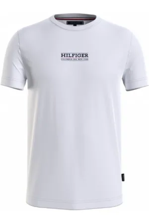Tommy Hilfiger Koszulki, Mężczyzna, Biały, M, Stylowe T-shirty i Pola