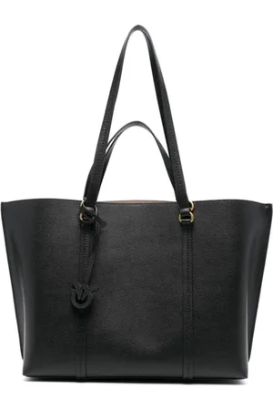 Pinko Torebki, Kobieta, Czarny, ONE SIZE, Czarna Torba Shopper dla Kobiet