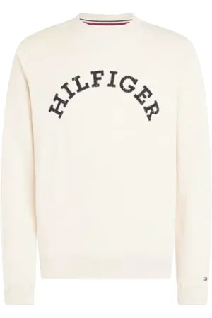 Tommy Hilfiger Bluzy, Mężczyzna, Beżowy, 3XL, Stylowe Swetry Kolekcja