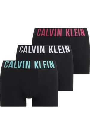 Calvin Klein Bielizna, Mężczyzna, Czarny, L, Czarne bokserki z wielokolorowym pasem