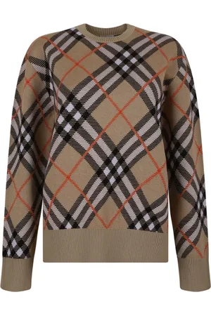 Burberry Swetry, Kobieta, brązowy, M, Swetry Vintage Check Jumper