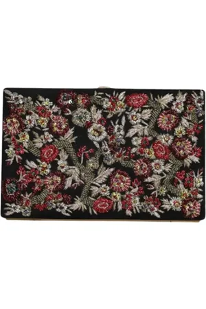 Dolce & Gabbana Pre-owned, Kobieta, Czarny, ONE SIZE, Zamsz, Pre-owned Suede handbags