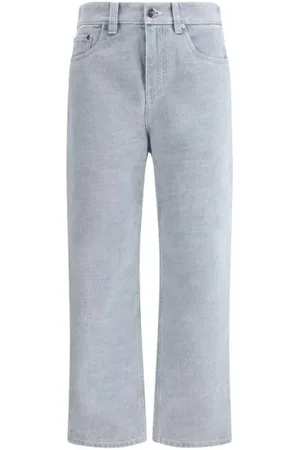 Fendi Jeansy, Kobieta, Niebieski, XS, Jeansyy z szerokimi nogawkami