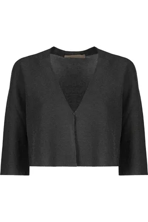 D.EXTERIOR Swetry, Kobieta, Czarny, XS, Czarny Sweter z Dekoltem w serek i Lurexem