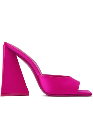 The Attico Buty, Kobieta, Różowy, 36 EU, Fuchsia Skórzane Mules Devon