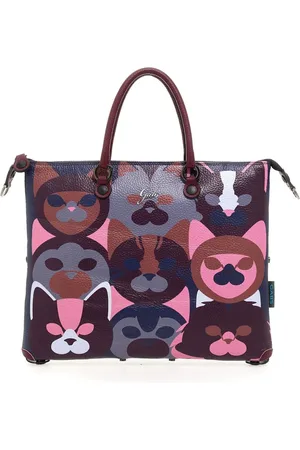 Gabs Torebki, Kobieta, Wielobarwność, ONE SIZE, Fioletowa Skórzana Torba Shopper Tote
