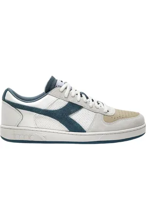 Diadora Buty, Mężczyzna, Wielobarwność, 42 1/2 EU, Zamsz, Białe Niskie Magic Basket Sneakers