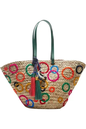 Carolina Herrera Torebki, Kobieta, Beżowy, ONE SIZE, Torebka z urokiem w wielobarwnych kołach