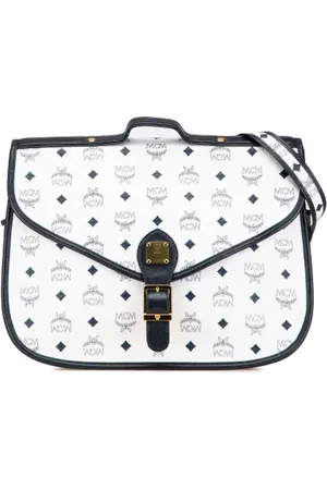 MCM Pre-owned, Kobieta, Biały, ONE SIZE, Skóra, Pre-owned Canvas handbags