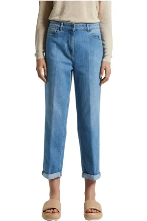 PESERICO SIGN Jeansy, Kobieta, Niebieski, 2XS, Bawełna, Elastyczna bawełna 5-pocket denim