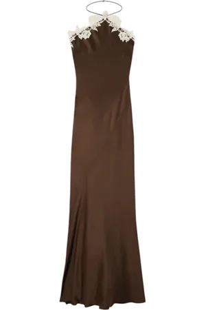Patrizia Pepe Sukienki, Kobieta, brązowy, XS, Elegancka Sukienka VI 5 EA