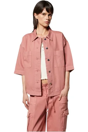 Silvian Heach Kurtki, Kobieta, Różowy, 2XS, Bawełna, Oversize