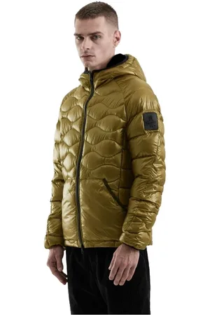 RefrigiWear Kurtki, Mężczyzna, Żółty, L, Nylon, Kurtka z nylonu Explorer z ociepleniem puchowym