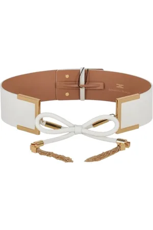 Elisabetta Franchi Akcesoria, Kobieta, Biały, M, Stylowa torba z 100% skóry PU