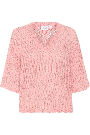 Saint Tropez Swetry, Kobieta, Różowy, 2XL, Kimberleysz Sweter Poinciana