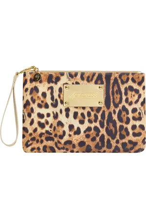4GIVENESS Torebki, Kobieta, brązowy, ONE SIZE, Leo Soul Capri Clutch Accessories Ss 25