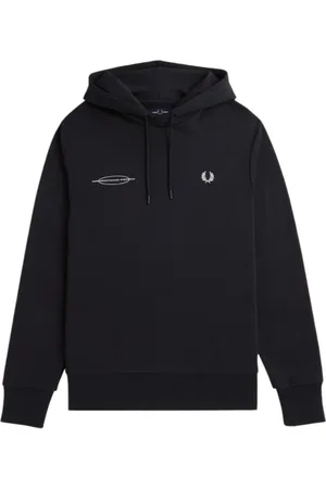 Fred Perry Bluzy, Mężczyzna, Czarny, 2XL, Stylowy Sweter dla Mężczyzn
