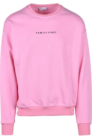 Family First Bluzy, Mężczyzna, Różowy, M, Swetry Bluzy z kapturem