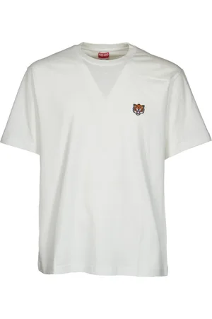 Kenzo Koszulki, Mężczyzna, Biały, L, T-shirt i Polo z haftem