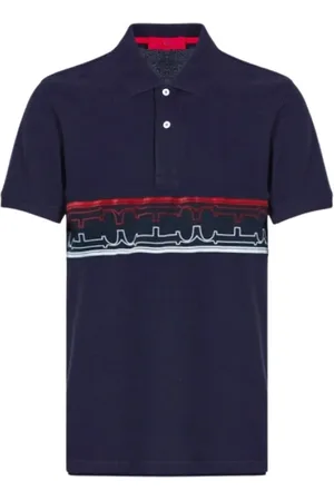 Carolina Herrera Koszulki, Mężczyzna, Niebieski, S, Monogram Polo Shirt Classic Fit