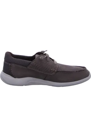 Clarks Buty, Mężczyzna, brązowy, 41 1/2 EU, Skóra, Gorwin Moc Brązowe Sznurowane Buty