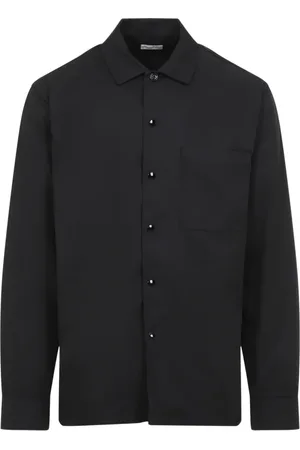 DRIES VAN NOTEN Koszule, Mężczyzna, Czarny, S, Czarna Koszula dla Mężczyzn Stylowa i Wygodna