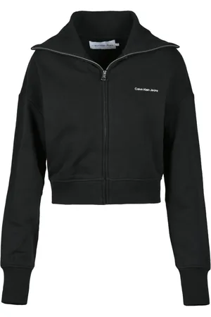Calvin Klein Bluzy, Kobieta, Czarny, XS, Swetry Bluzy z kapturem