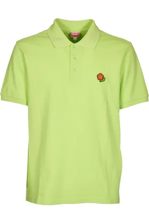 Kenzo Koszulki, Mężczyzna, Zielony, L, Stylowe Koszulki Polo z Haftowanym Logo