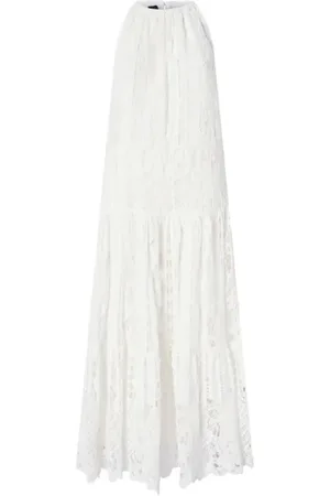 Pinko Sukienki, Kobieta, Biały, S, Elegancka Sukienka z Bawełny