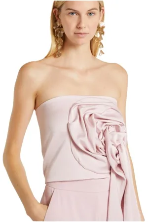 MARELLA Koszulki, Kobieta, Różowy, S, Satin Top Array Large