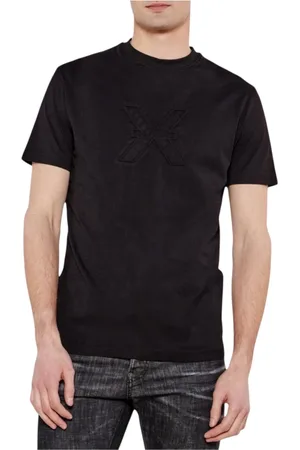 John Richmond Koszulki, Mężczyzna, Czarny, L, Stylowy T-shirt Reuter