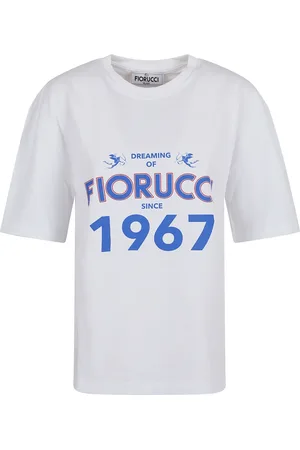 Fiorucci Koszulki, Kobieta, Biały, XS, Dreaming 1967 Print Boxy Fit T-Shirt