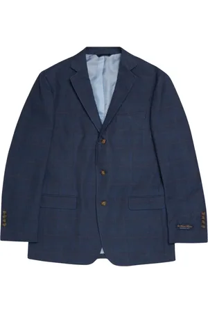 Brooks Brothers Kurtki, Mężczyzna, Niebieski, S, Bawełna, Regent Regular-fit Cotton Sport Coat