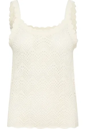Saint Tropez Koszulki, Kobieta, Biały, 2XL, Kobiecy Sweter Top Ice