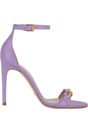 Elisabetta Franchi Buty, Kobieta, Fioletowy, 39 EU, Skórzane Sandały