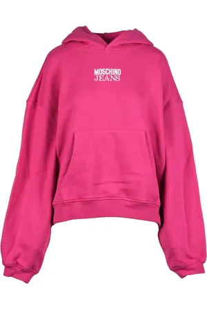 Moschino Bluzy, Kobieta, Różowy, S, Swetry Bluzy z kapturem