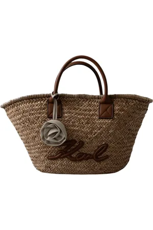 Karl Lagerfeld Torebki, Kobieta, brązowy, ONE SIZE, Torba Z Rafii Z Podpis