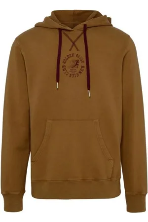 Golden Goose Bluzy, Mężczyzna, brązowy, S, Stylowe Bluzy i Swetry z Kapturem