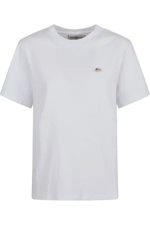 Fiorucci Koszulki, Kobieta, Biały, S, Biała Angel Patch Koszulka z nadrukiem