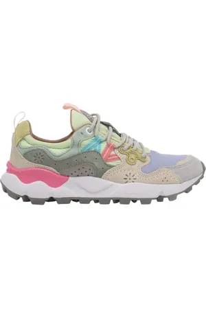 Flower Mountain Buty, Kobieta, Wielobarwność, 40 EU, Nylon, Damskie Sneakersy zamszowo-nylonowe