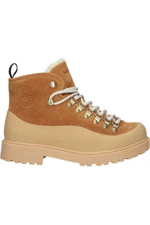 Blackstone Buty, Kobieta, brązowy, 39 EU, Zamsz, Sznurowane botki Rock Dree