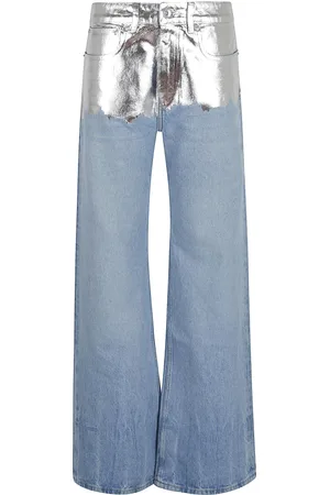 Paco rabanne Jeansy, Kobieta, Niebieski, S, Niebieskie Dżinsy dla Kobiet Stylowy Design