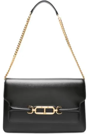 Tom Ford Torebki, Kobieta, Czarny, ONE SIZE, Czarna Torba na ramię Whitney
