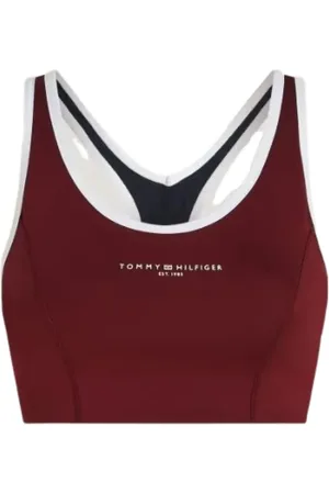 Tommy Hilfiger Sport, Kobieta, brązowy, XS, Essentials Bra Deep Rouge