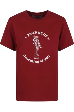 Fiorucci Koszulki, Kobieta, Czerwony, S, Bordowa Dreaming of You Koszulka
