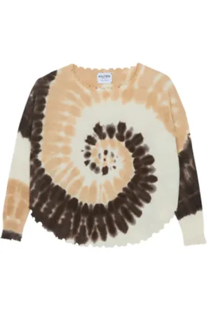 KUJTEN Swetry, Kobieta, Wielobarwność, S, Kaszmir, Sunny Cashmere Tie & Dye Sweater