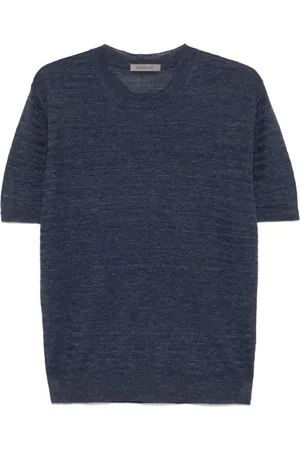 corneliani Swetry, Mężczyzna, Niebieski, M, Niebieski Sweter Podnieś Garderobę Styl Casual