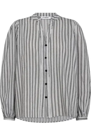 Co`Couture Bluzki, Kobieta, Szary, XS, Elegancka Czarno-Biała Bluzka V