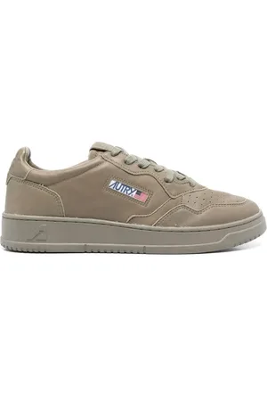 Autry Buty, Mężczyzna, Zielony, 42 EU, Oliwkowe Buty na Sznurowadła