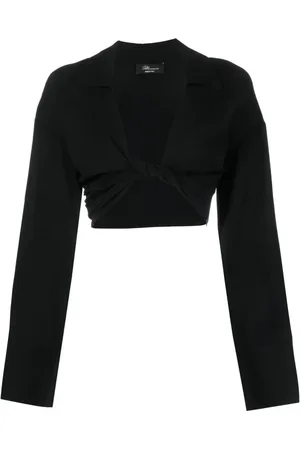 BLUMARINE Bluzki, Kobieta, Czarny, S, Czarna Elegancka Bluzka Topwear